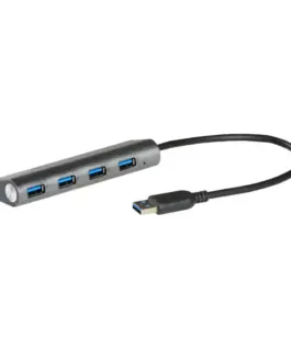 Alternative view of i-tec USB 3.0 Metal HUB Charging - 4 ports with power/charging