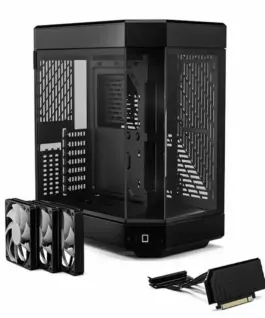 Alternative view of Кутия за компютър HYTE Y60 Tempered Glass, Mid-Tower, Черна