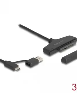 Alternative view of Конвертор Delock, USB-C / USB-A - SATA 6 Gb/s