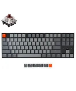 Геймърска Механична клавиатура Keychron K8 TKL Hot-Swappable Gateron Optical Brown Switch RGB