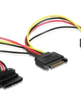 Gembird Sata power кабел Sata-> (M) >2xSATA angled 15cm