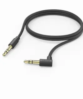 HAMA Aux аудио кабел 35 мм жак - 35 мм жак под ъгъл 90° 1м