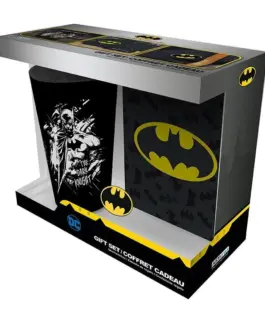 Комплект ABYSTYLE DC COMICS - Pck XXL glass + Pin + Pocket Notebook "Batman"