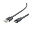 Gembird кабел USB 2.0 кабел type AC-AM CM 1m черен