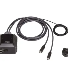 KVM превключвател ATEN US3312 2-портов 4K DisplayPort USB-C