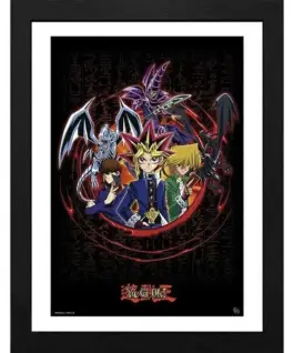 GBEYE YU-GI-OH! - Framed print "Joey Yugi Kaiba" (30x40)