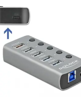 Alternative view of USB хъб, 7-портов, DELOCK-63263