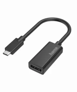 Адаптер HAMA 200314 USB-C мъжко - DisplayPort женско Ultra HD 4K Черен