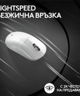 Геймърска мишка Logitech G Pro X Superlight 2 Wireless White