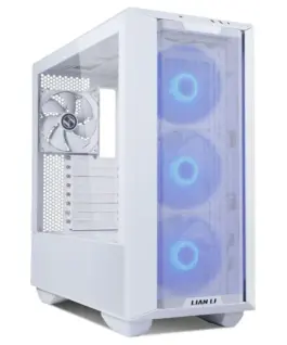 Кутия за компютър Lian-Li LANCOOL III RGB Mid-Tower Tempered Glass Бяла