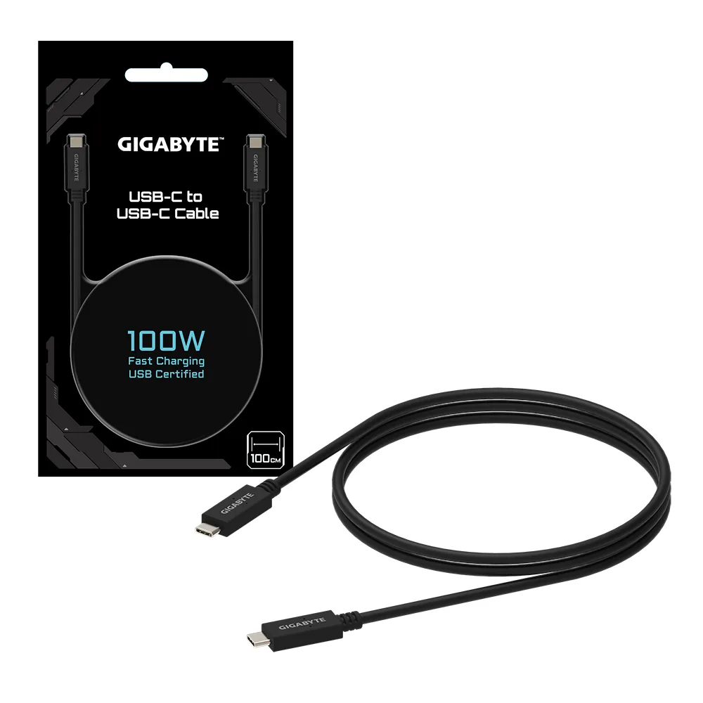 Кабел GIGABYTE USB Type-C мъжко към USB Type-C мъжко 3.2Gen, 1 м 10Gbp/s - Image 5