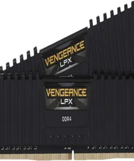 Памет за компютър CORSAIR VENGEANCE LPX 16GB (2 x 8GB) DDR4 3200MHz Black