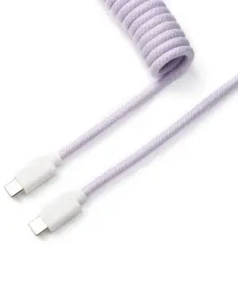 Кабел за клавиатура Keychron Coiled Aviator Light Purple