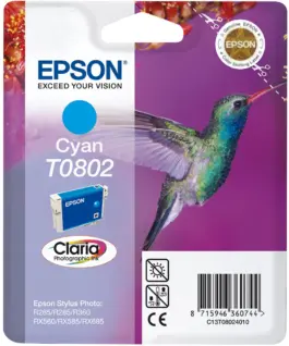ГЛАВА ЗА EPSON STYLUS PHOTO R 265/285/360/RX 560 - Cyan - PN C13T08024010