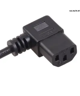 Maclean Power кабел angled 3 pin plug 3M MCTV EU-803