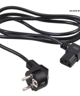 Maclean Power кабел angled 3 pin plug 3M MCTV EU-803