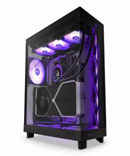 Кутия за компютър NZXT H6 Flow RGB Matte Black - Middle Tower