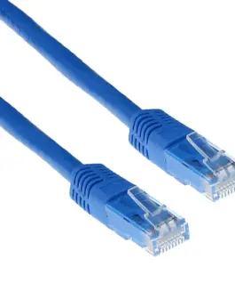 Мрежов пач кабел ACT U/UTP CAT 6 RJ-45 - RJ-45 1.0 m Медни проводници Син Булк