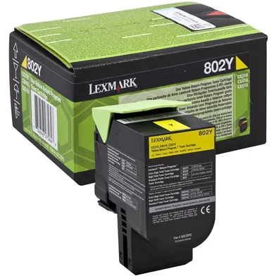 КАСЕТА ЗА LEXMARK CX310/CX410/CX510 - Yellow - Return program cartridge - /802Y/ - PN