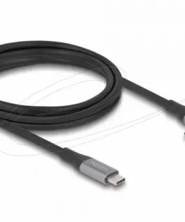Delock USB-C Кабел 90° 20 Gbps USB PD 3.1 240W 2 m