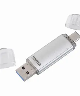 Alternative view of USB памет HAMA Тип USB-C/USB-A 3.0 Laeta, 32GB, 40 MB/s, silver