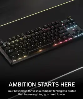 Alternative view of Геймърскa механична клавиатура Corsair K70 RGB MK.2 Core TKL, Corsair MLX Red суич