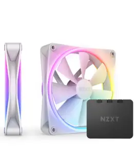 Комплект вентилатори NZXT F140 RGB Duo White 2бр RGB Контролер