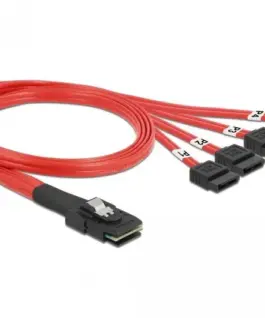 Интерфейсен кабел DeLock Mini SAS SFF-8087 > 4 x SATA 7 pin 0.5 m