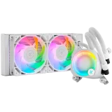 Alternative view of Охладител за процесор Охладител EK-Nucleus AIO CR240 Lux D-RGB - White, 2x EK-FPT FAN 120 D-RGB PWM fans, Rotatable ARGB Pump Top, Intel Sockets LGA: 1150, 1151, 1155, 1156, 1200, 1700, 2011, 2011-3, 2066, AMD Sockets: AM4, AM5, 5 Year Warranty