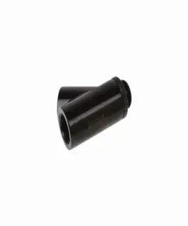 Alternative view of Y-конектор Alphacool Eiszapfen, Въртящ се, 45°, G1/4 външна към 2 x G1/4 вътрешна резба, Черен мат