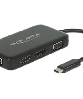 Адаптер 4 в 1 Delock 63929 USB-C мъжко - VGA / DVI / DP / HDMI женско