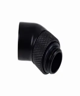 Ъглов адаптер Alphacool Eiszapfen 45° G1/4 външна към G1/4 вътрешна резба Черен