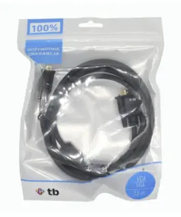 Alternative view of TB кабел VGA 15M-15M 1.8 m., черен gold plated
