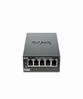 Alternative view of Суич D-Link DES-105/E, 5 портов 10/100, метален корпус