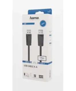 Alternative view of Кабел HAMA  USB 3.0, USB-A мъжко - USB-А мъжко, 1.5 м, 5Gbit/s, екраниран