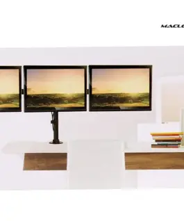 Maclean Holder Desktop 3 LCD monitors twin arms of the MC-691 13 -27 8kg