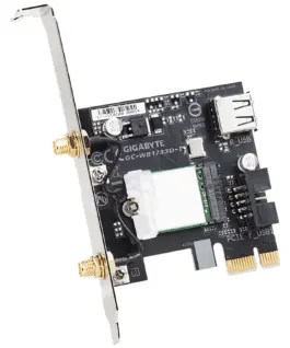 Alternative view of Безжичен PCI Express адаптер Gigabyte GC-WB1733D-I, 2x2 802.11ac 160MHz, Bluetooth 5.0