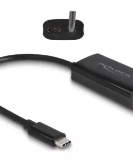 Alternative view of Мрежова карта Delock 61026 USB-C - RJ45, USB 3.2 Gen 1 RTL8153B, Gigabit Ethernet, PD 3.0