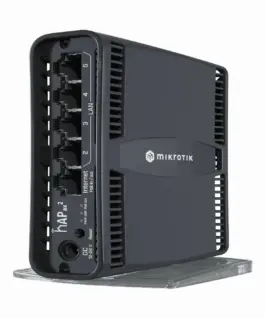 Рутер MikroTik hAP ax2 C52iG-5HaxD2HaxD-TC 2.4/5GHz Eternet LAN Черен