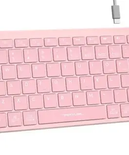 Alternative view of Безжична клавиатура A4TECH FBX51C FSTyler, розово