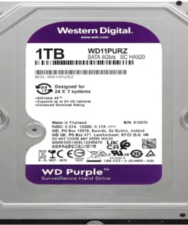 Alternative view of Хард диск WD Purple WD11PURZ, 1TB, 5400rpm, 64MB, SATA 3