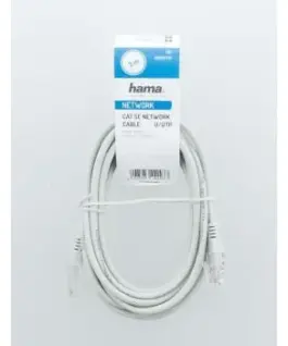 Alternative view of Мрежов кабел HAMA, CAT 5e, UTP, RJ-45 - RJ-45, 3 m, Сив, булк опаковка