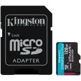 Alternative view of Карта памет Kingston 128GB microSDXC Endurance 95R/45W C10 A1 UHS-I Card Only