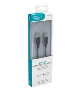 Alternative view of КАБЕЛ USB DIGITUS - USB-A to USB-B - 1,8 m - Black - PN DB-300102-018-S