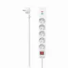 Разклонител HAMA 5 гнезда 2x USB 223186