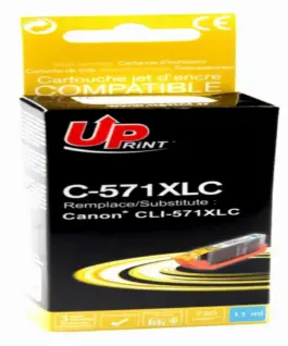 Мастилница UPRINT CLI 571XL-C CANON Cyan