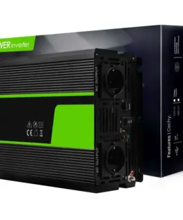 Alternative view of Инвертор GREEN CELL, 12/220V, DC/AC, 1500W/3000W, Чиста синусоида