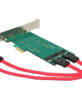 Карта Delock PCI Express x1 - 2 x internal M.2 Key B 110 mm