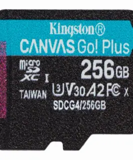 КАРТА ПАМЕТ Kingston CANVAS PLUS + microSDXC UHS-I - 256GB - PN SDCG4/256GBSP