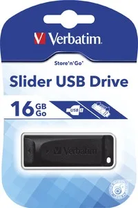 Alternative view of Verbatim Pendrive Slider 16GB черен